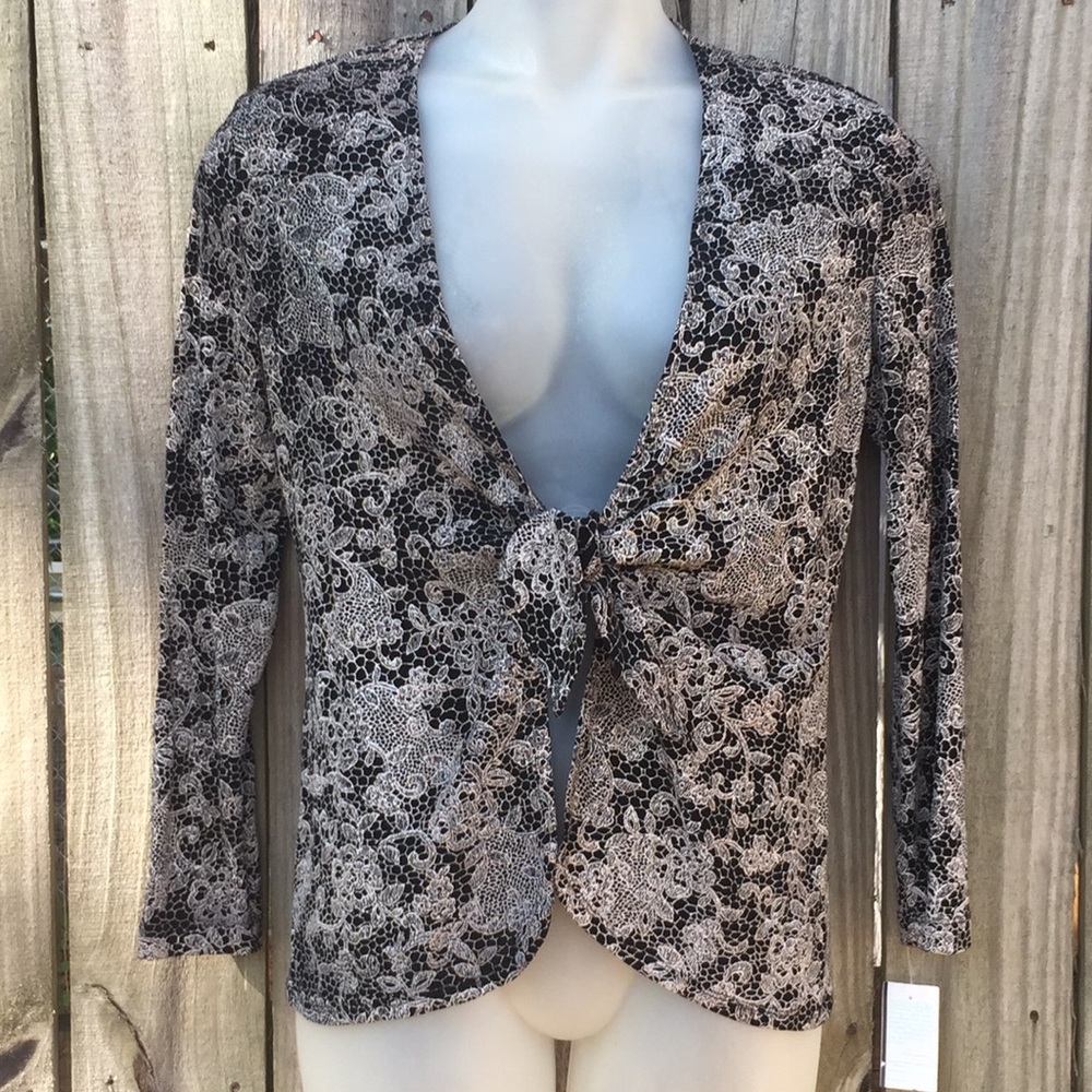 NWT Ronni Nicole Sport Wrap Knot Sweater Size M